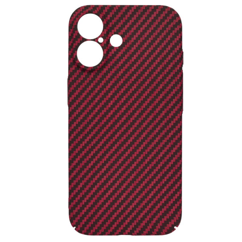 Husa iPhone 16 Techsuit Carbonite FiberShell, rosu