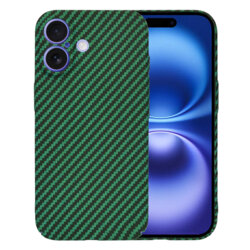 Husa iPhone 16 Techsuit Carbonite FiberShell, verde