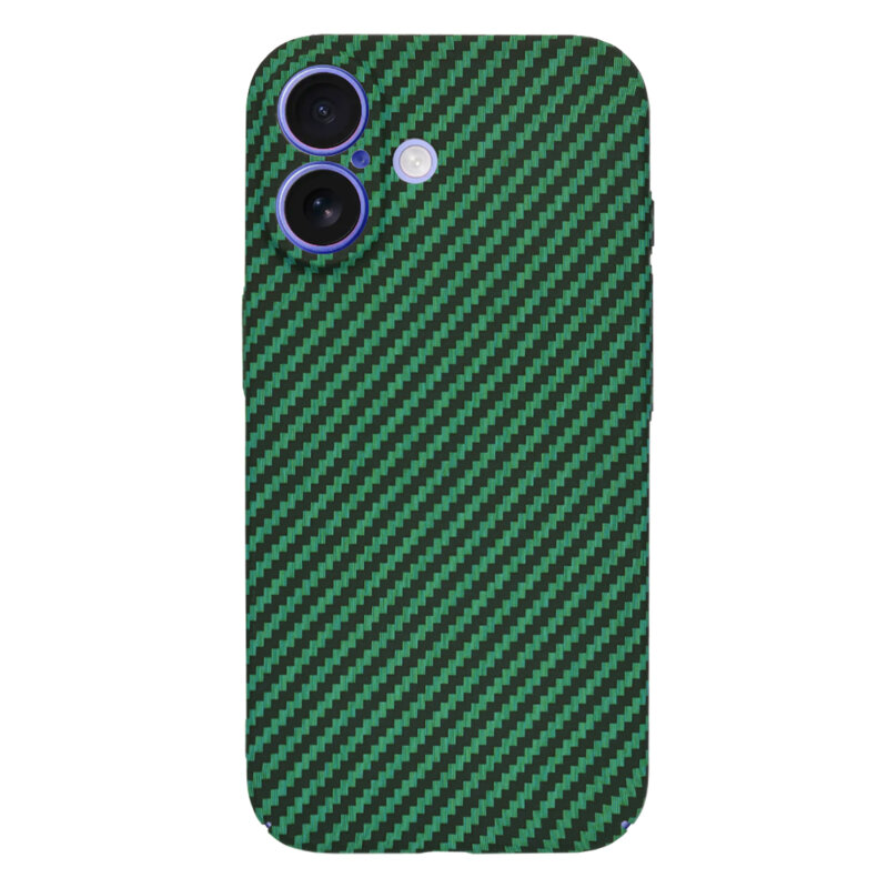 Husa iPhone 16 Techsuit Carbonite FiberShell, verde