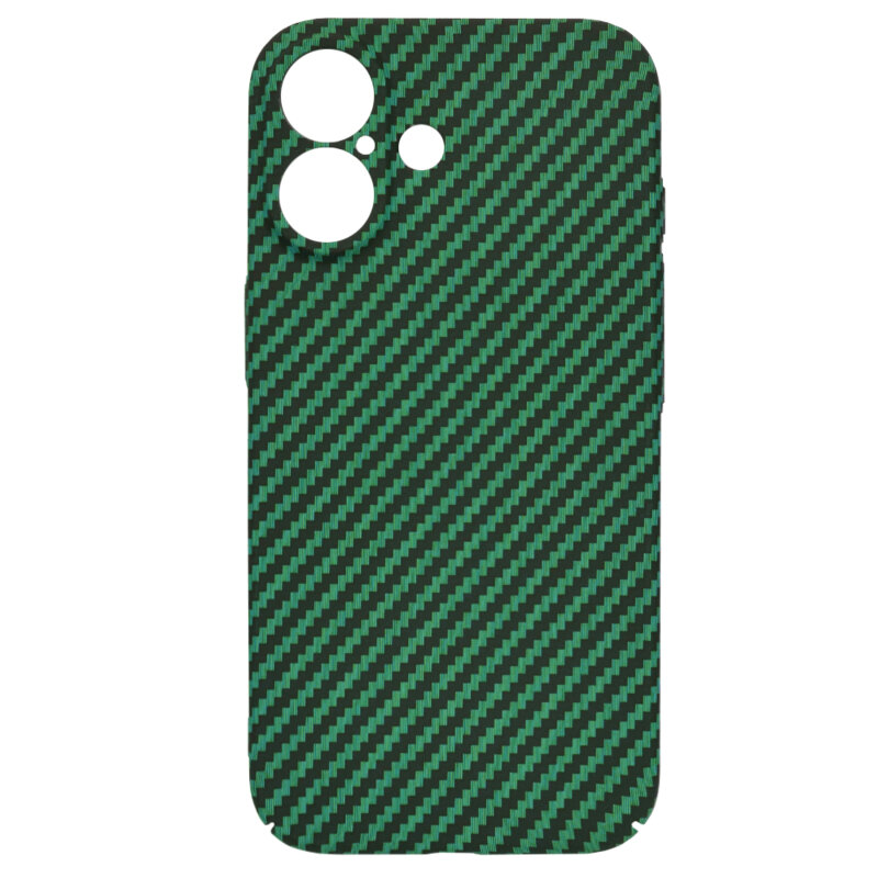 Husa iPhone 16 Techsuit Carbonite FiberShell, verde