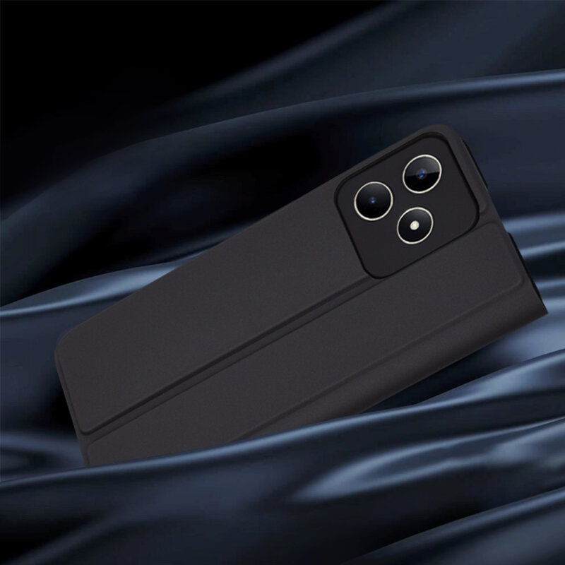 Husa Realme C53 Techsuit Magskin Book, negru