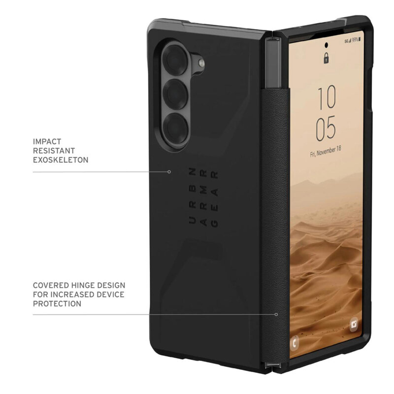 Husa Samsung Galaxy Z Fold6 UAG Civilian, Black