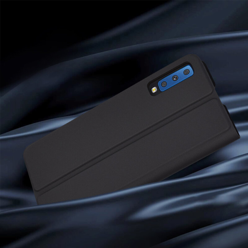 Husa Samsung Galaxy A7 2018 Techsuit Magskin Book, negru