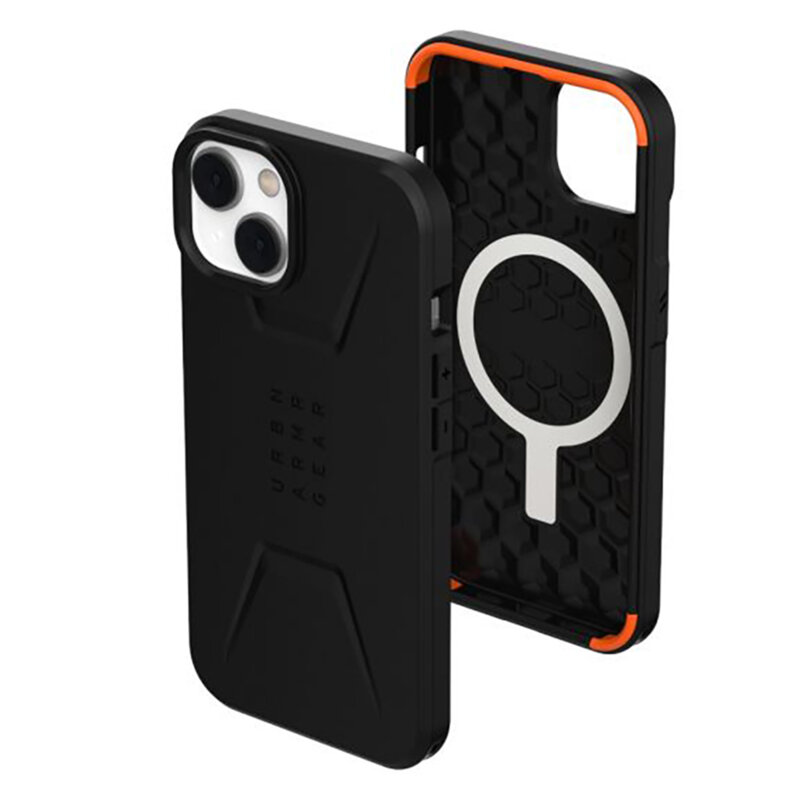 Husa iPhone 14 UAG Civilian MagSafe, Black
