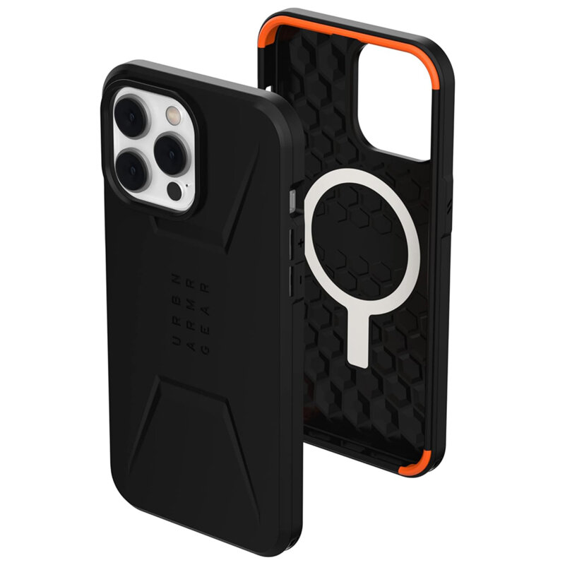 Husa iPhone 14 Pro UAG Civilian MagSafe, Black