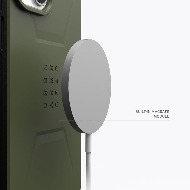 Husa iPhone 15 Plus UAG Civilian MagSafe, Olive Drab