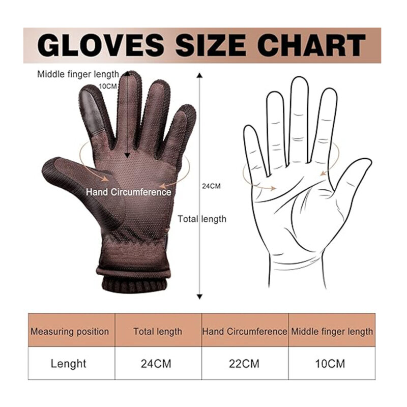 Manusi de barbati Techsuit, marime universala, maro, OG101