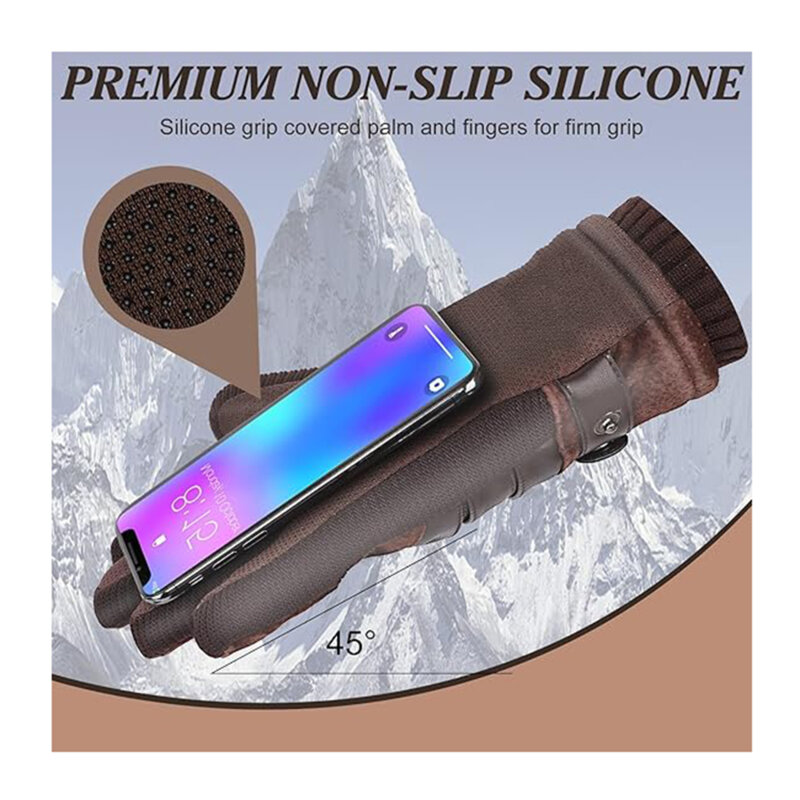 Manusi de barbati Techsuit, marime universala, maro, OG101