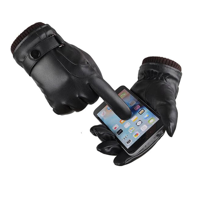 Manusi elegante pentru barbati Techsuit, universale, negru, OG102