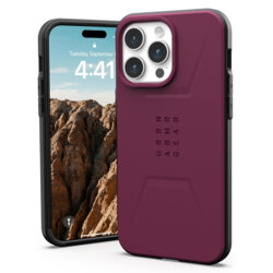 Husa iPhone 15 Pro UAG Civilian MagSafe, Bordeaux