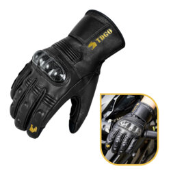 Manusi moto de barbati Techsuit, marimea L, negru, OG106