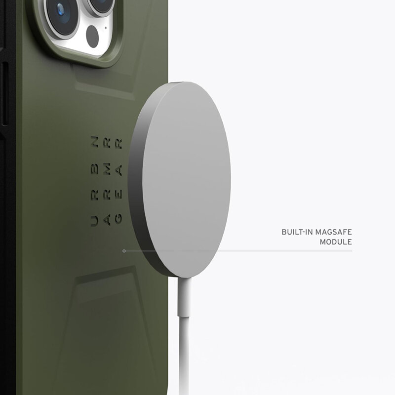 Husa iPhone 15 Pro UAG Civilian MagSafe, Olive Drab