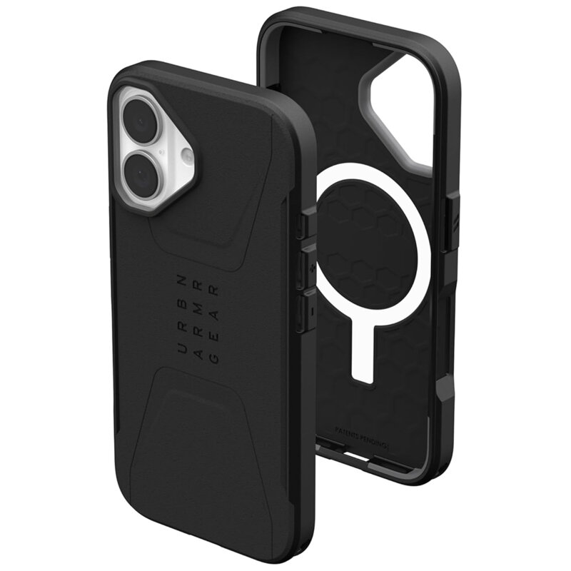 Husa iPhone 16 UAG Civilian MagSafe, Black