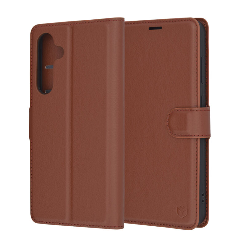 Husa Samsung Galaxy S24 FE Techsuit Leather Folio, maro