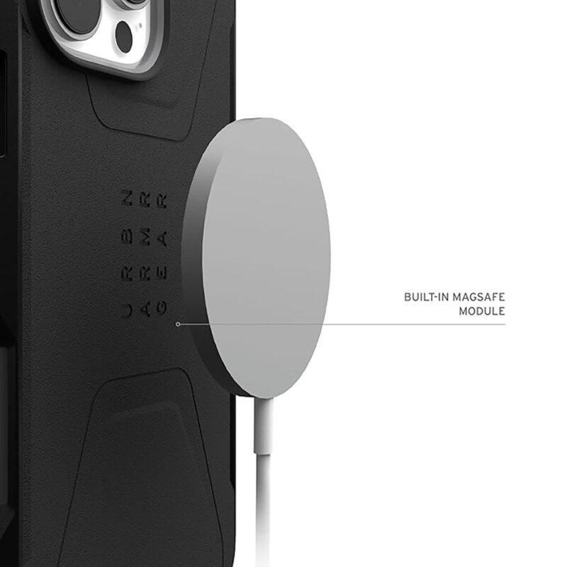 Husa iPhone 16 Pro UAG Civilian MagSafe, Black