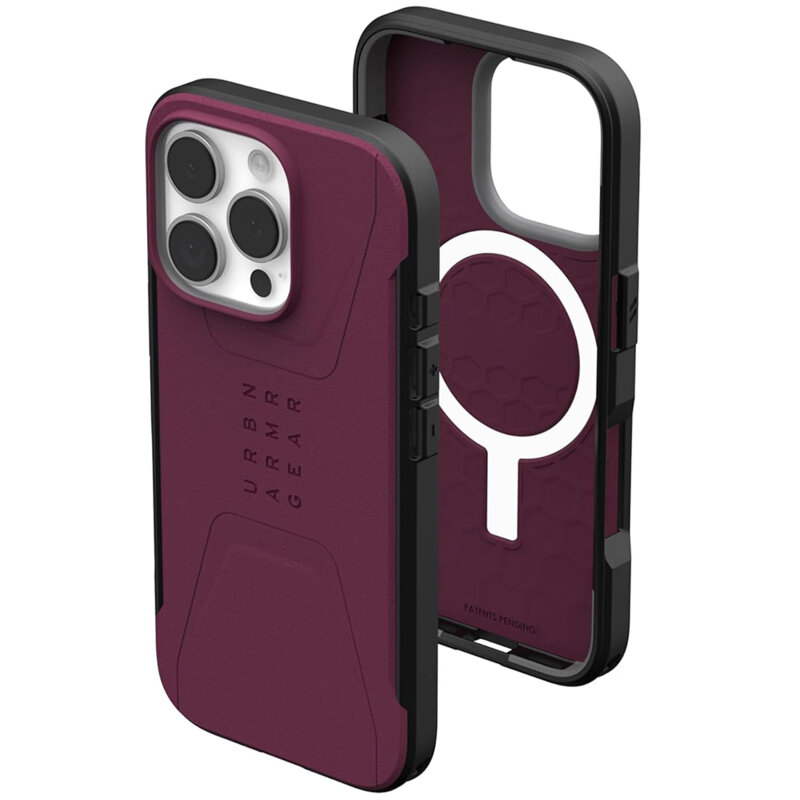 Husa iPhone 16 Pro UAG Civilian MagSafe, Bordeaux