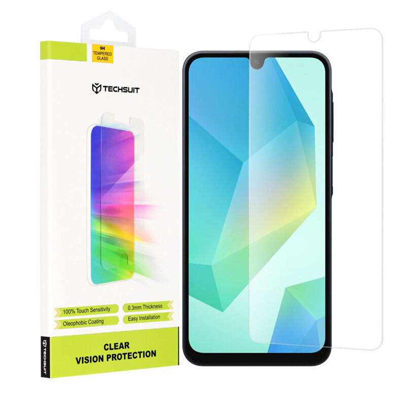 Folie sticla Samsung Galaxy A16 Techsuit Clear Vision Glass, transparenta