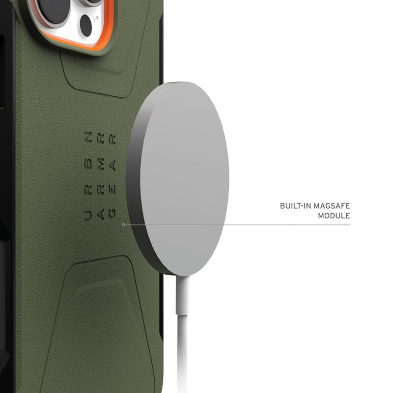 Husa iPhone 16 Pro Max UAG Civilian MagSafe, Olive Drab