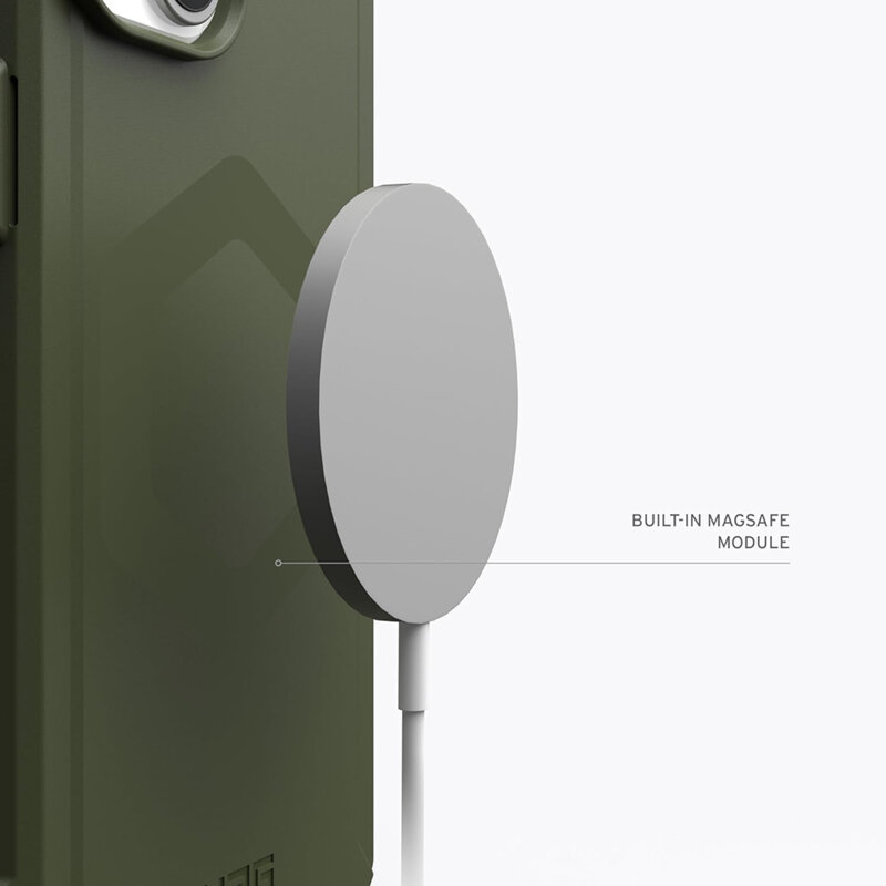 Husa iPhone 15 UAG Essential Armor MagSafe, Olive Drab