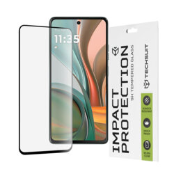 Folie sticla Motorola Moto G75 Techsuit 111D Full Glue Full Cover, negru