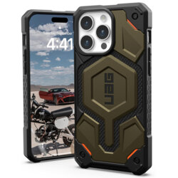 Husa iPhone 15 Pro Max UAG Monarch Pro MagSafe, Kevlar Element Green