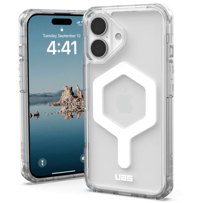 Husa iPhone 16 UAG Plyo MagSafe, Ice White