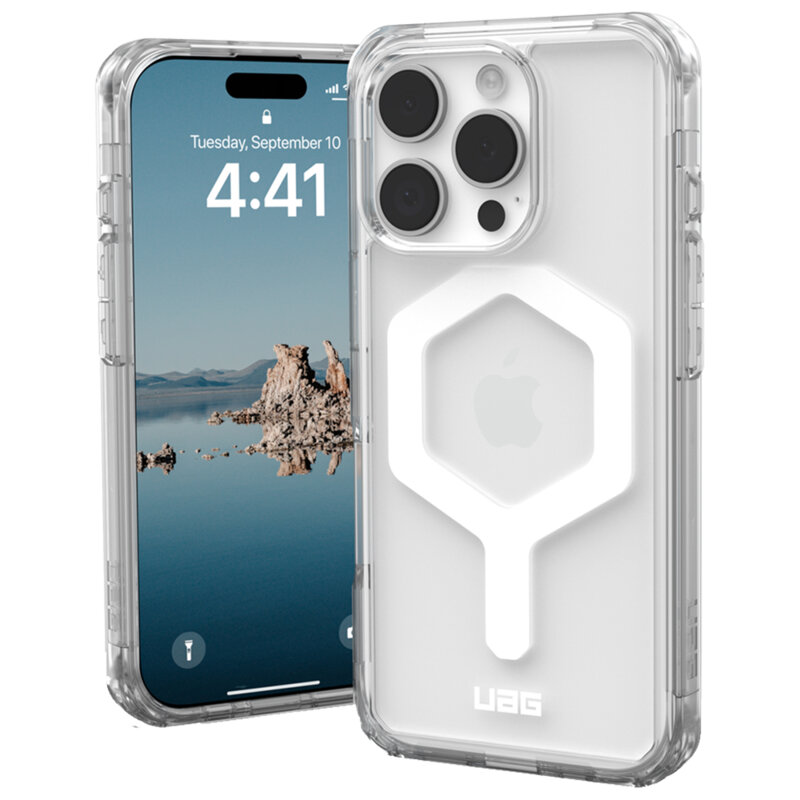 Husa iPhone 16 Pro UAG Plyo MagSafe, Ice White