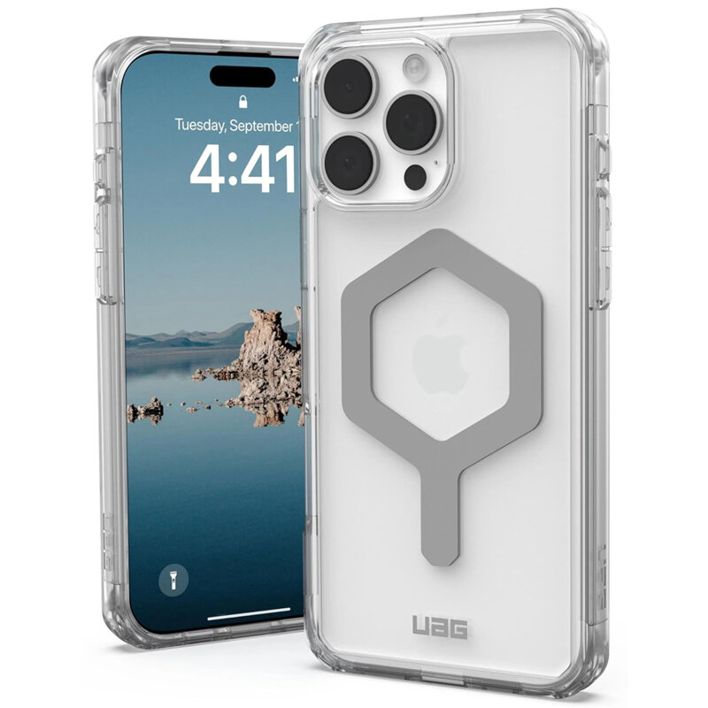 Husa iPhone 16 Pro Max UAG Plyo MagSafe, Ice Silver