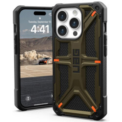 Husa iPhone 15 Pro UAG Monarch, Kevlar Element Green