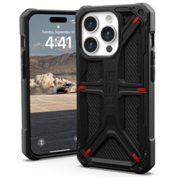 Husa iPhone 15 Pro UAG Monarch, Kevlar Black