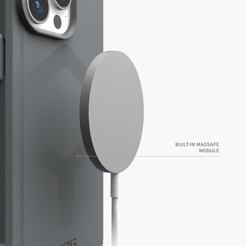 Husa iPhone 15 Pro UAG Essential Armor MagSafe, Silver