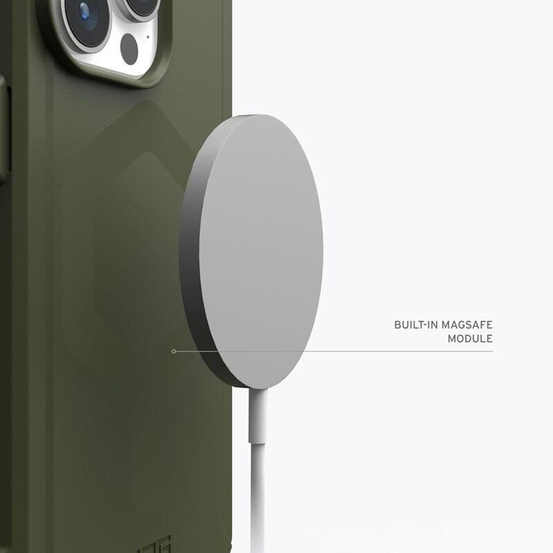 Husa iPhone 15 Pro UAG Essential Armor MagSafe, Olive Drab