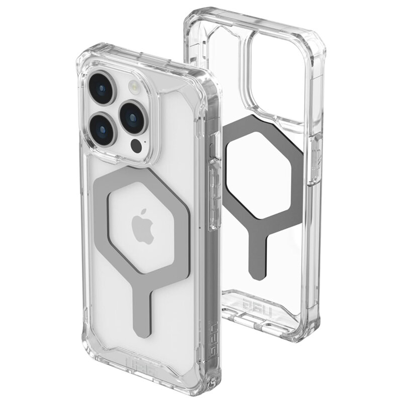 Husa iPhone 15 Pro UAG Plyo Magsafe, Ice Silver