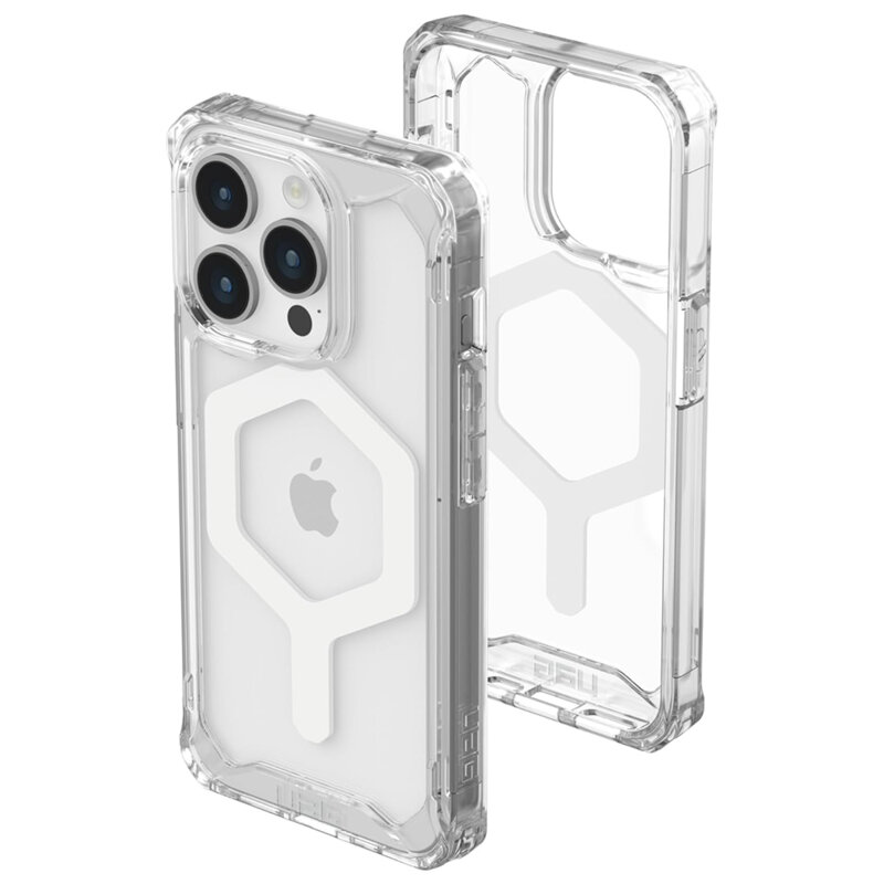 Husa iPhone 15 Pro UAG Plyo MagSafe, Ice White