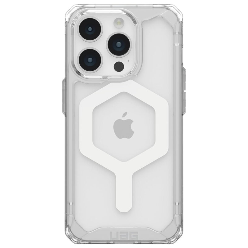 Husa iPhone 15 Pro UAG Plyo MagSafe, Ice White