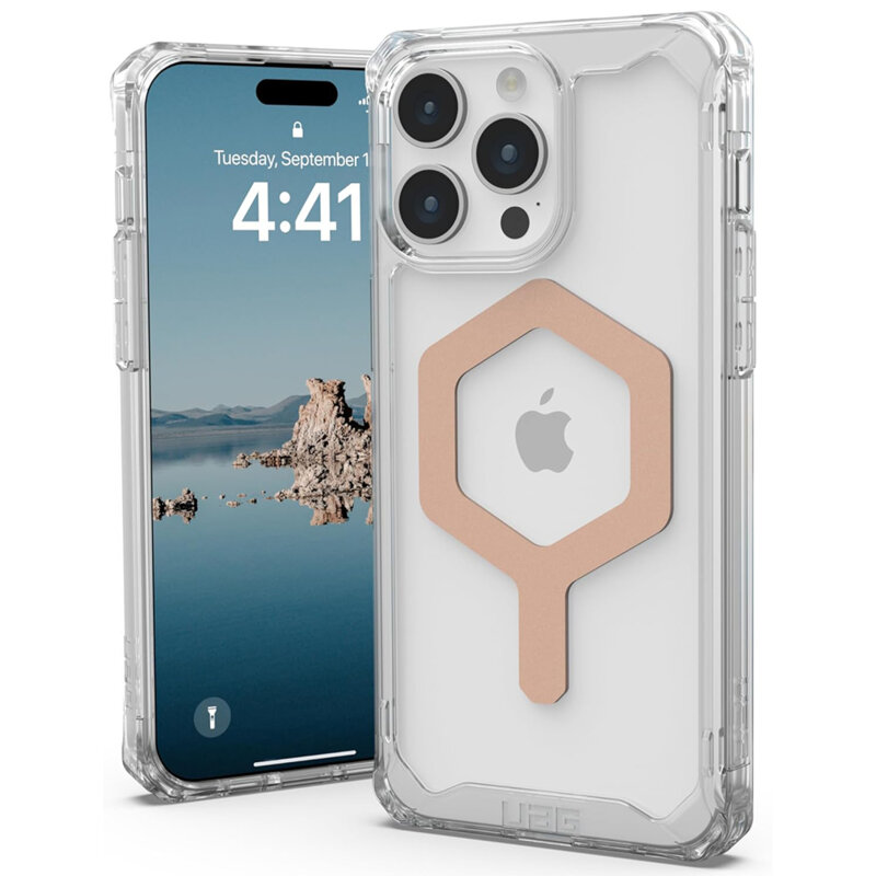 Husa iPhone 15 Pro Max UAG Plyo MagSafe, Ice Rose Gold