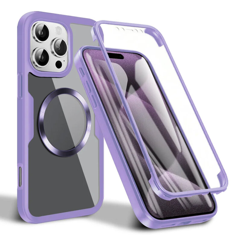 Husa 360° iPhone 16 Pro Max Techsuit ColorVerse MagSafe, mov