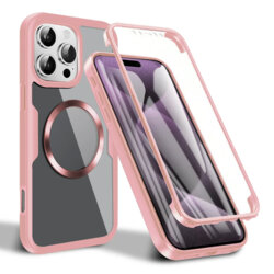 Husa 360° iPhone 16 Pro Max Techsuit ColorVerse MagSafe, roz