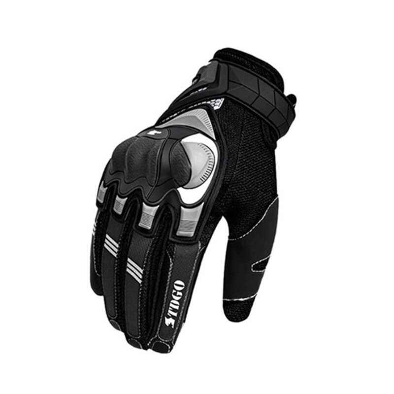 Manusi moto de barbati Techsuit, marimea XL, negru, OG105