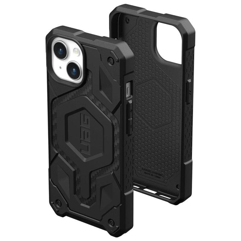 Husa iPhone 15 Plus UAG Monarch Pro MagSafe, Carbon Fiber