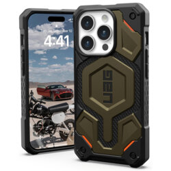 Husa iPhone 15 Pro UAG Monarch Pro MagSafe, Kevlar Element Green