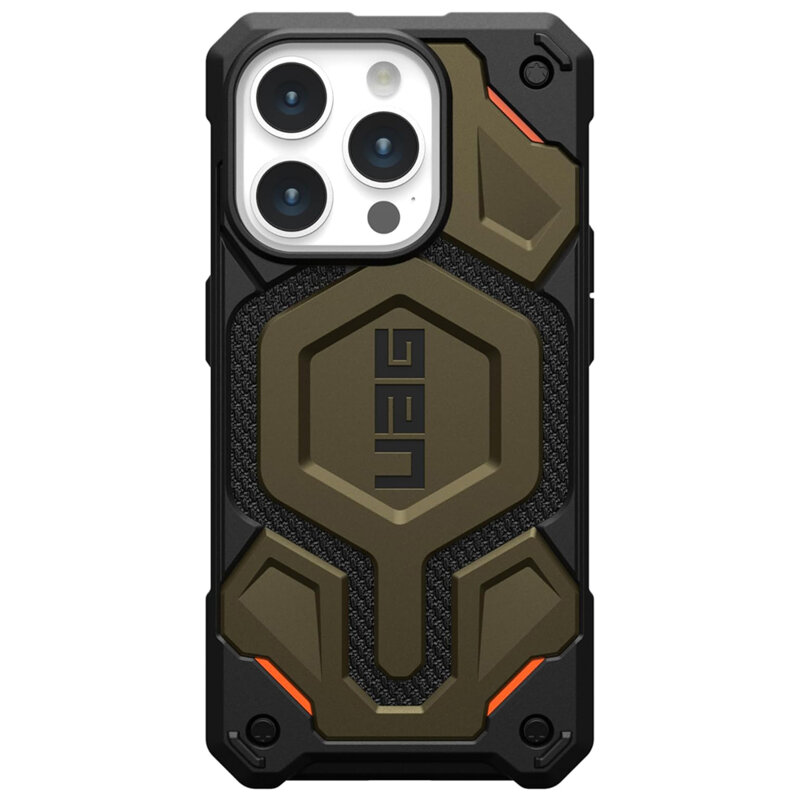 Husa iPhone 15 Pro UAG Monarch Pro MagSafe, Kevlar Element Green