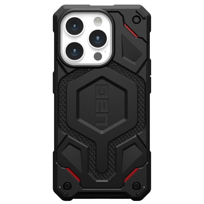 Husa iPhone 15 Pro UAG Monarch Pro MagSafe, Kevlar Black