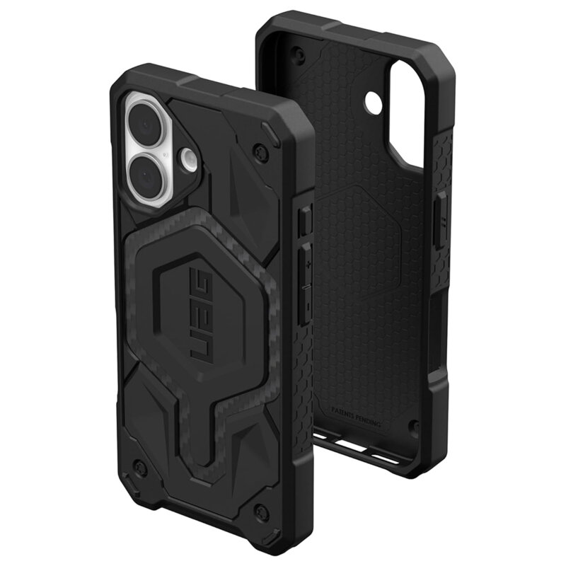 Husa iPhone 16 UAG Monarch Pro MagSafe, Carbon Fiber