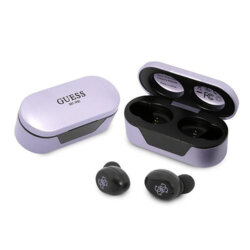 Casti Bluetooth cu afisaj digital Guess, mov, GUTWST31EU