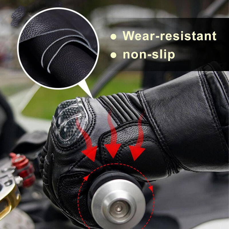 Manusi moto de barbati Techsuit, marimea L, maro, OG106