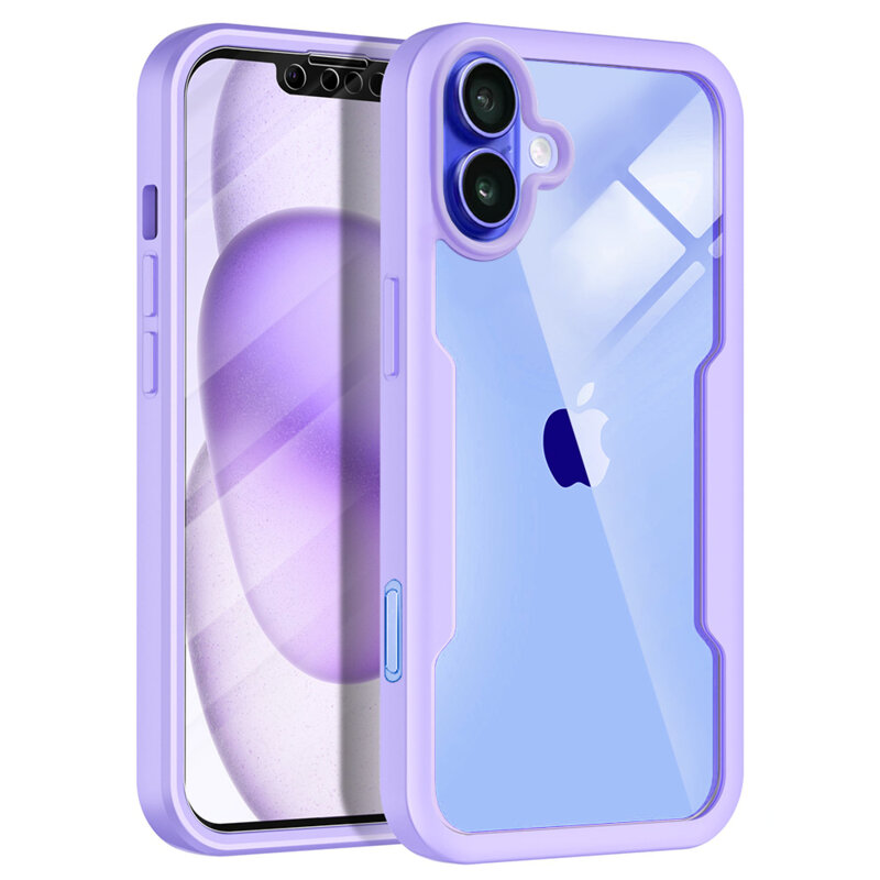 Husa 360° iPhone 16 Techsuit ColorVerse, mov