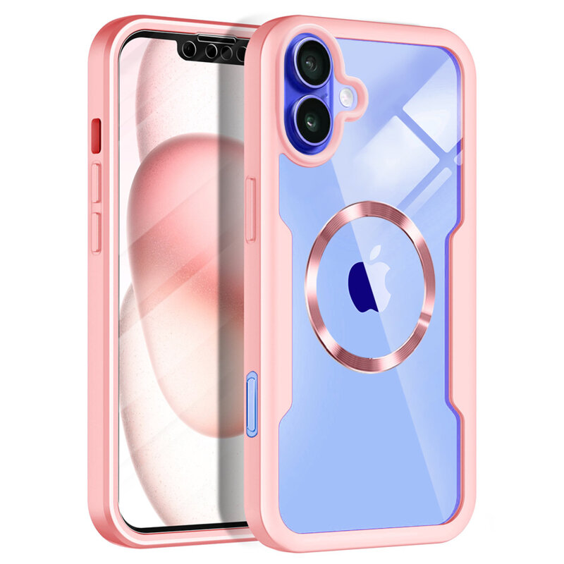 Husa 360° iPhone 16 Techsuit ColorVerse MagSafe, roz