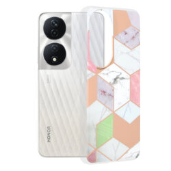 Husa Honor X7b 5G Techsuit Marble, Purple Hex