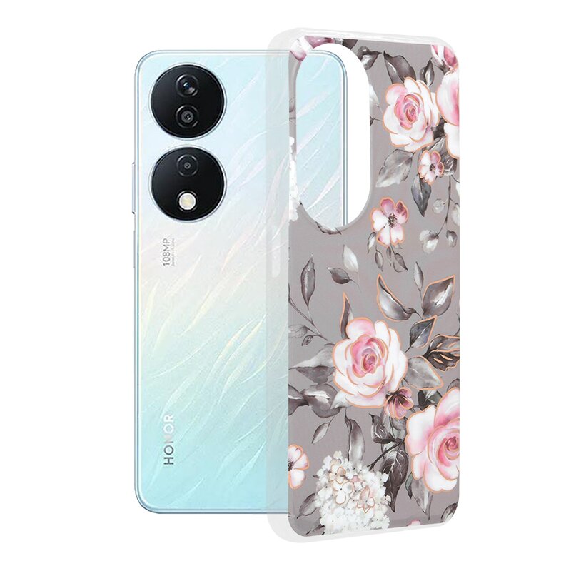 Husa Honor X7b Techsuit Marble, Bloom of Ruth Gray